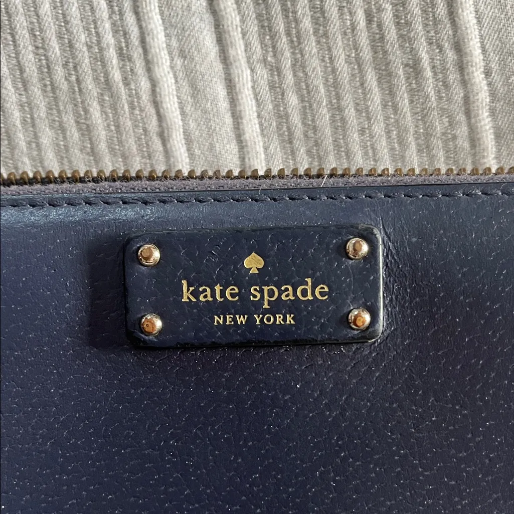 Kate Spade Midnight Blue Zip Wallet - Image 5