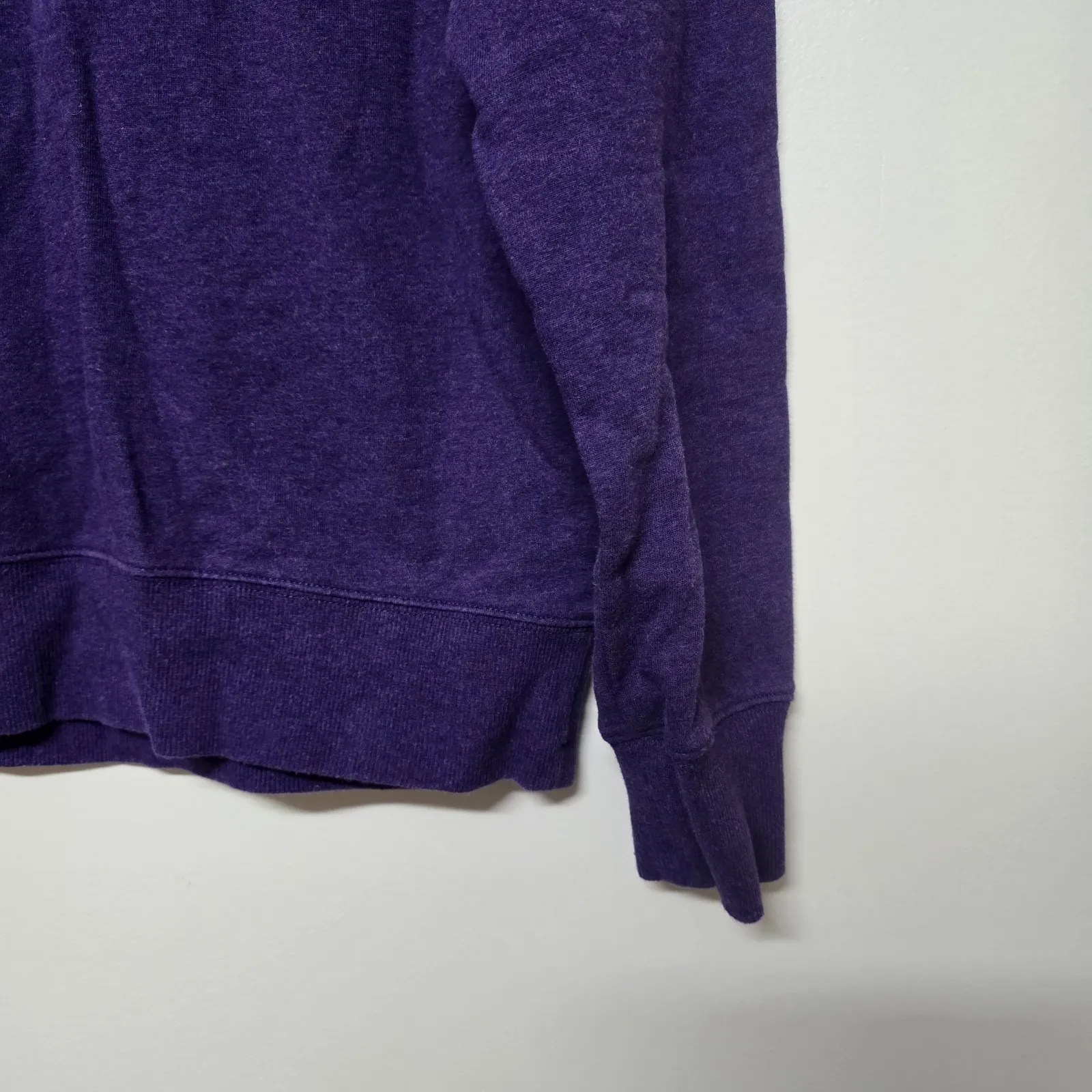 Rapha Logo Sweatshirt Purple Teal Script Crewneck 100% Cotton Size Small S - Image 2