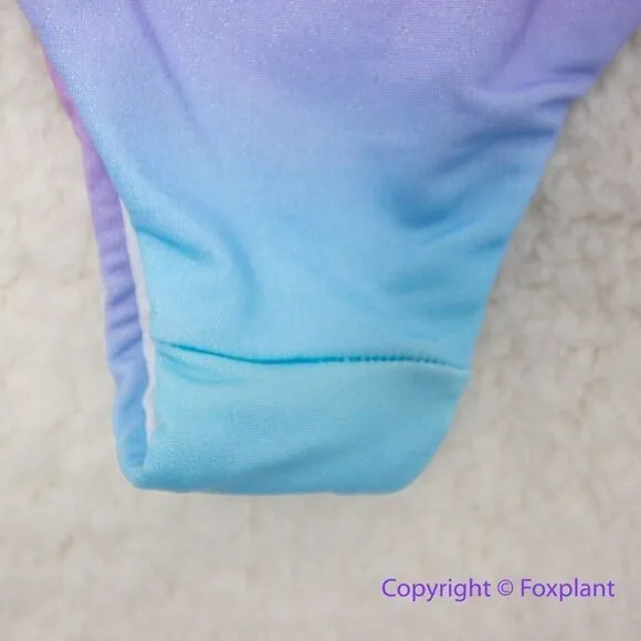 NEW Monica Hansen Beachwear MHB miami vice string bikini bottom, size XS Blue - Image 10