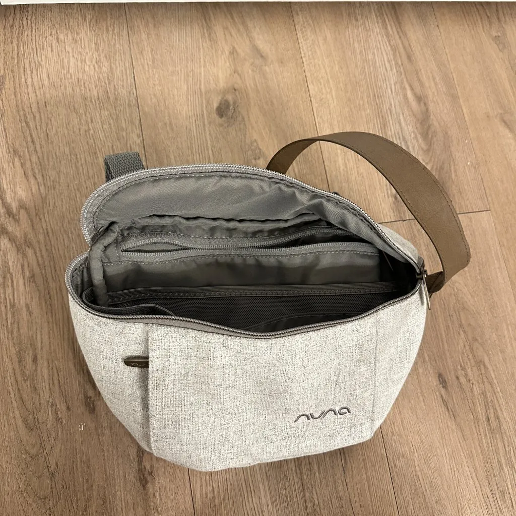 NUNA Stroller Sling Bag in Curated Silver - Image 6