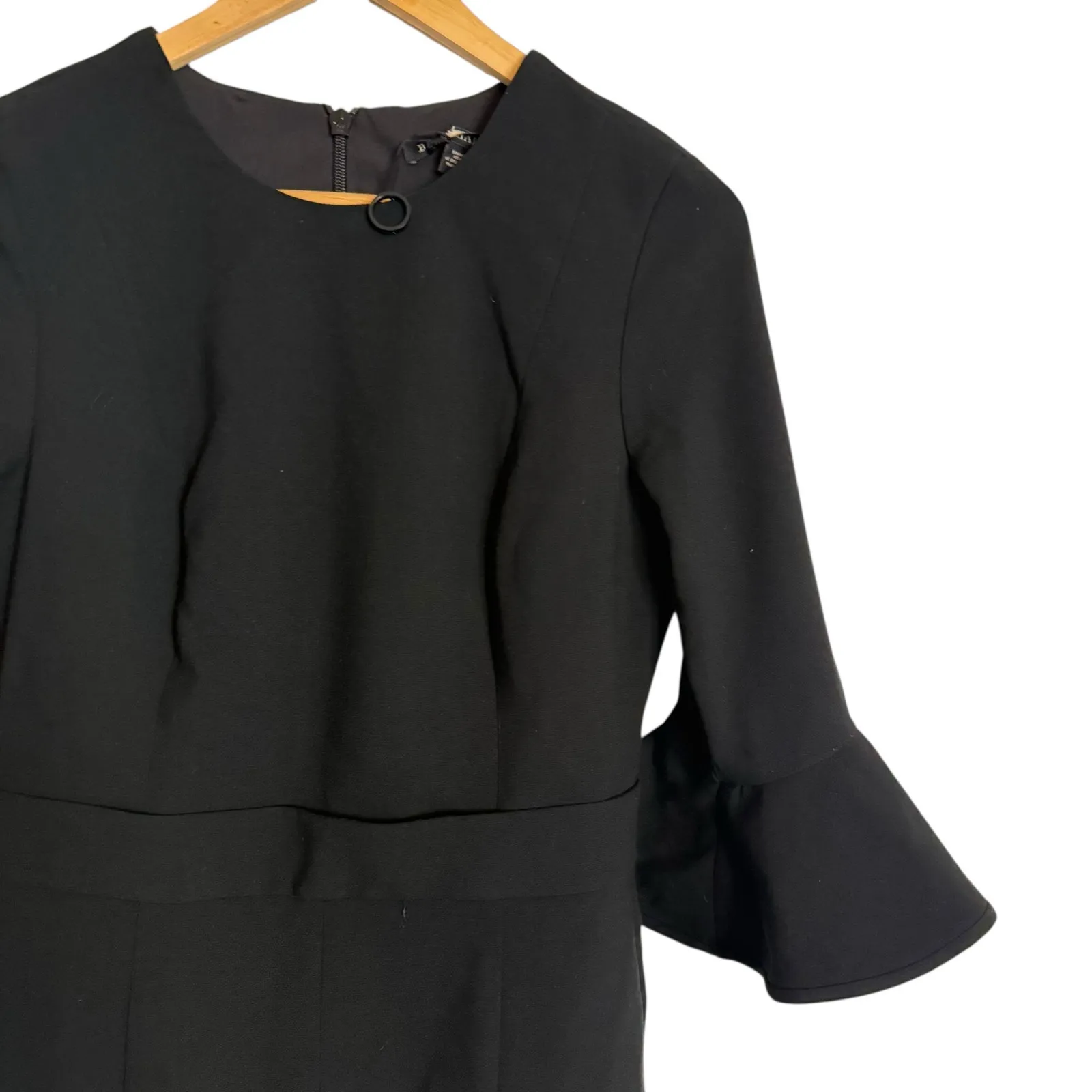 Black Halo Brooklyn Black Ruffle Cuff Dressy Jumpsuit 6 - Image 7