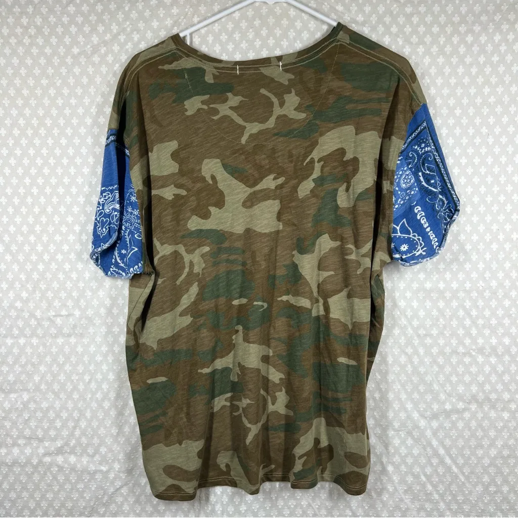 Free People We The Free‎ Green Camo Print Clarity Tee - Image 5