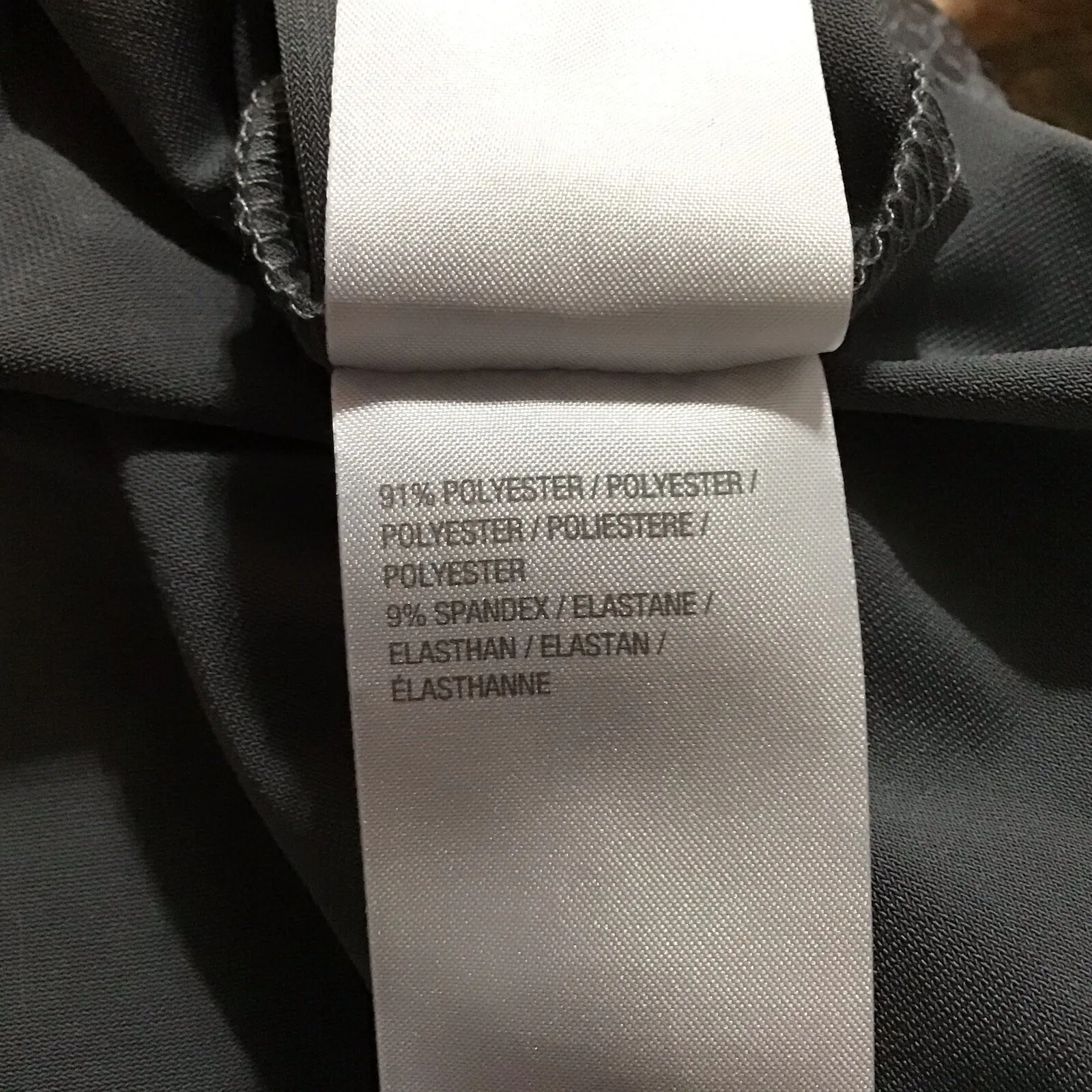 Joan‎ Rivers 1X Shirt Top Gray Long Tunic Bling Pocket Short Sleeve Stretch - Image 10