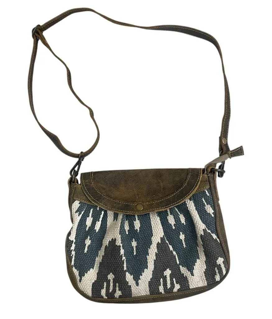 Myra‎ Bag Seeker Leather Crossbody shoulder Handbag Canvas Purse Aztec - Image 2
