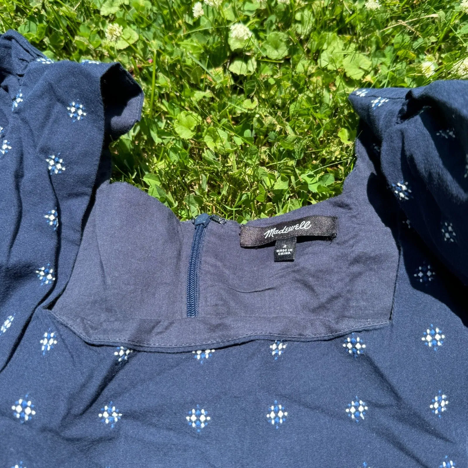 Square-Neck Puff-Sleeve Babydoll Dress - Image 8