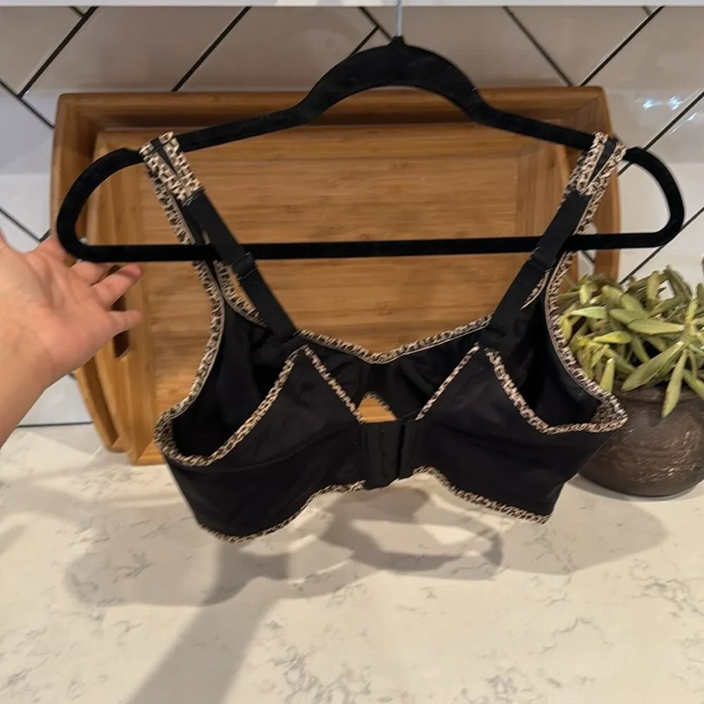 Olga wide strap leopard print accents underwire not lined T - Image 5