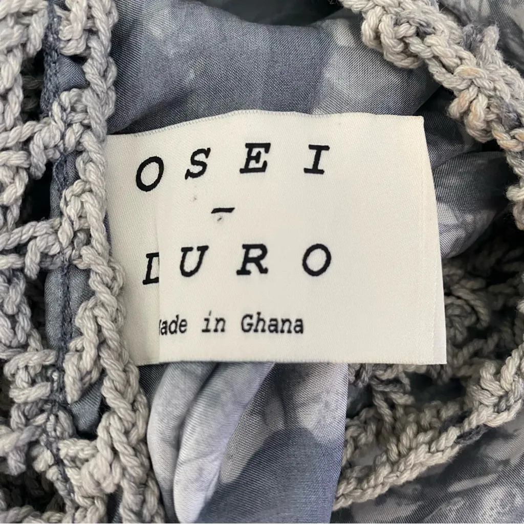 Osei Duro Silk Gray Tie - Image 7