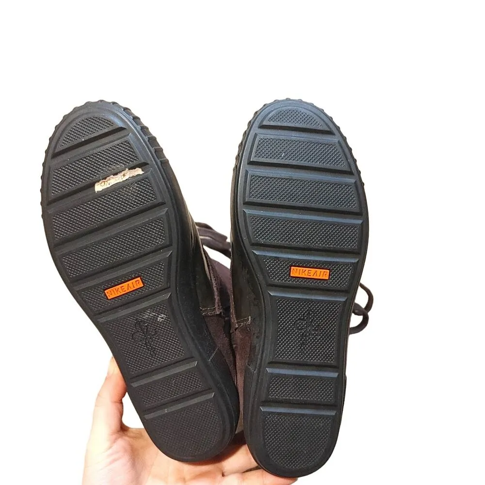 Nike Air Cole Haan Water Proof Tali Lace Up Boots Purple Sherpa Lined Size 5 - Image 10