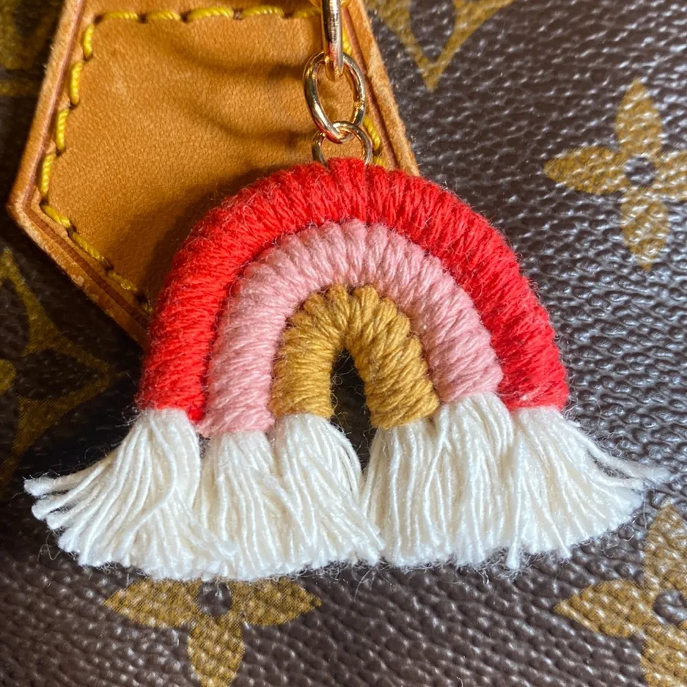 Bag / Purse Rainbow Fringe Charm - Image 2