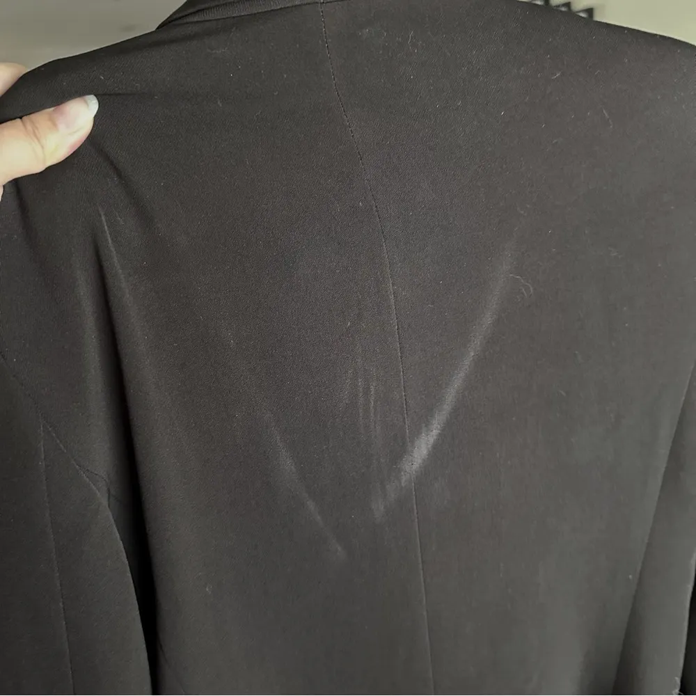 ZARA Black Double Breasted Long Blazer - Image 5