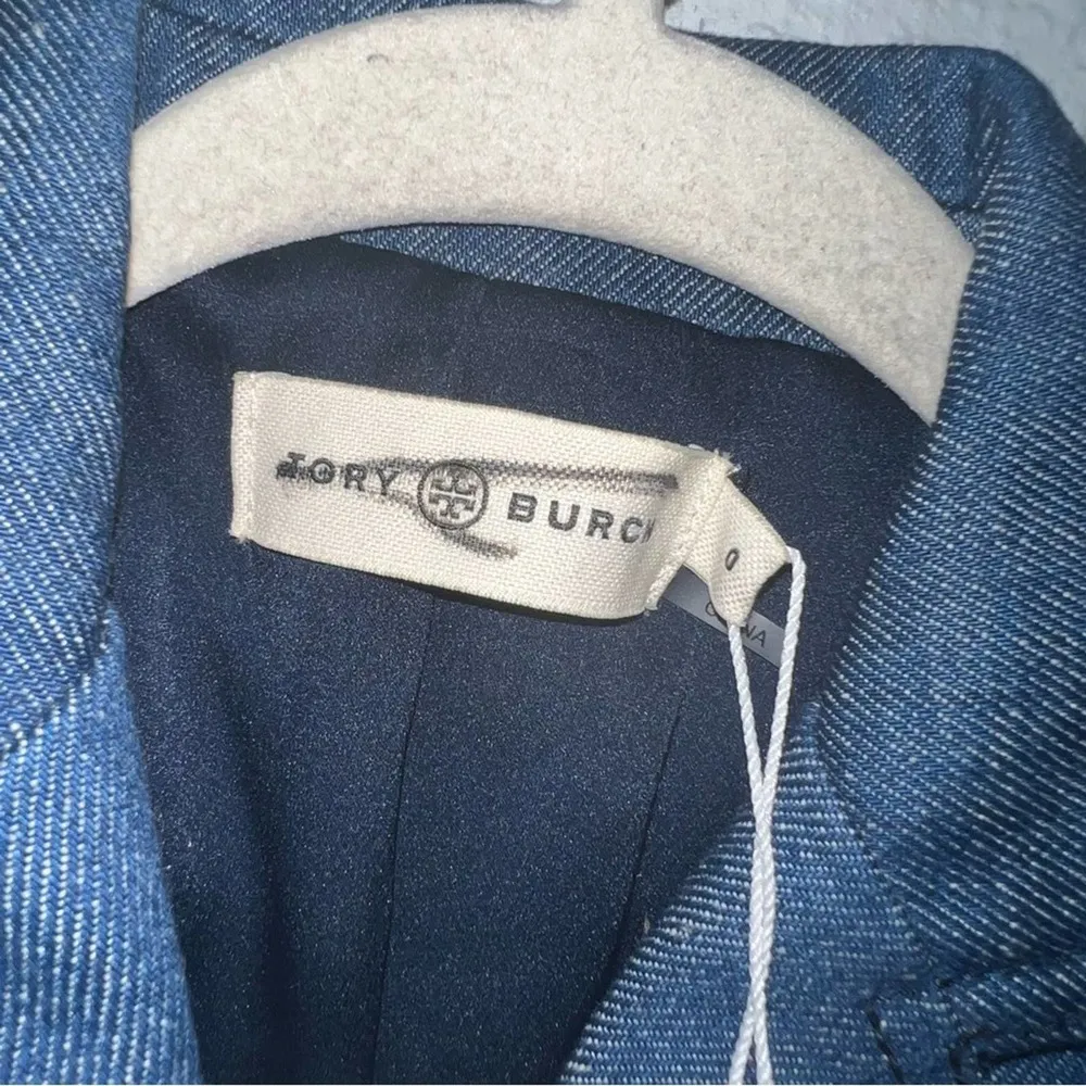 Tory Burch  Raw Denim Blazer - Image 7