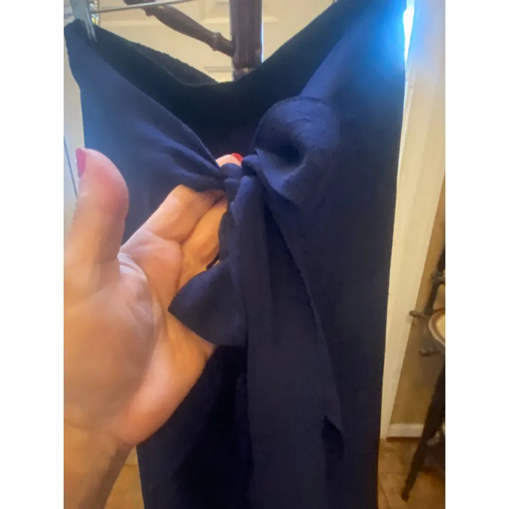 Women's REBORN navy Pants with overlay skirt 1X Blue - Image 4