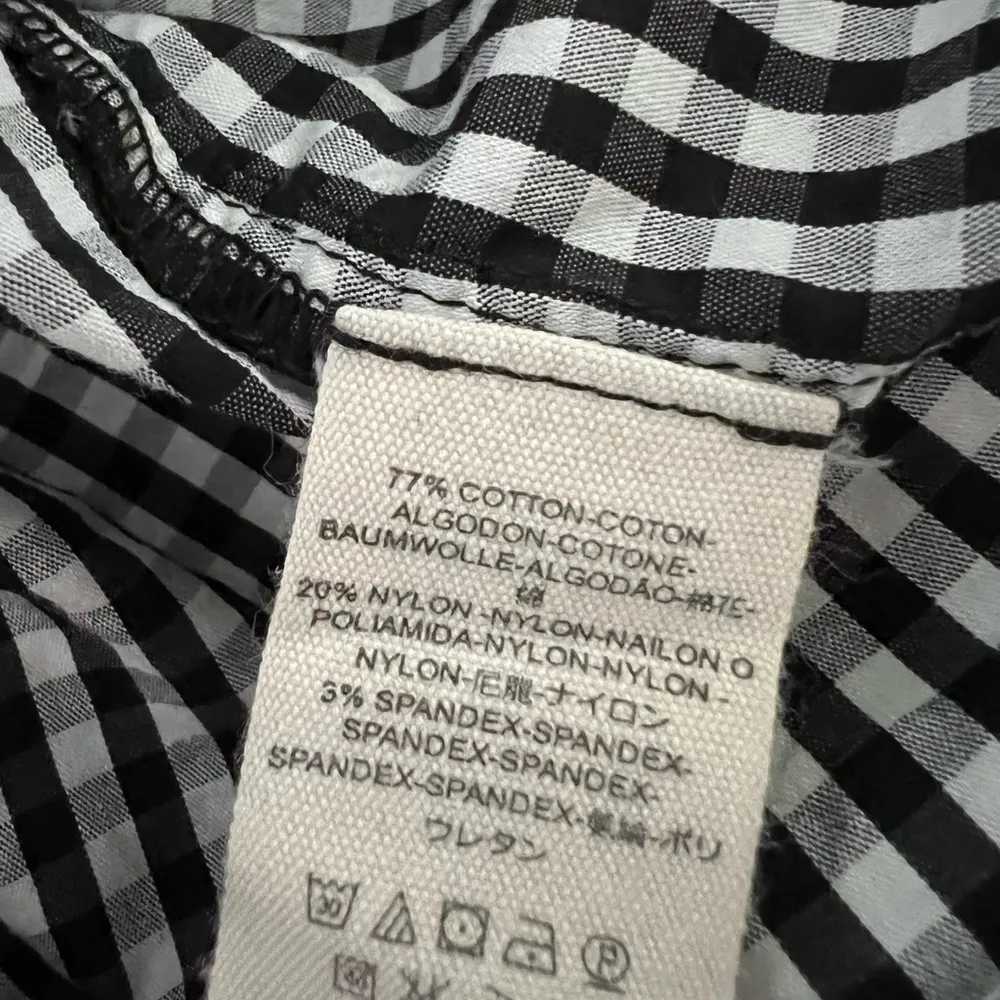 Free People Take it Easy Gingham Halter | Black/White | Small - Image 6