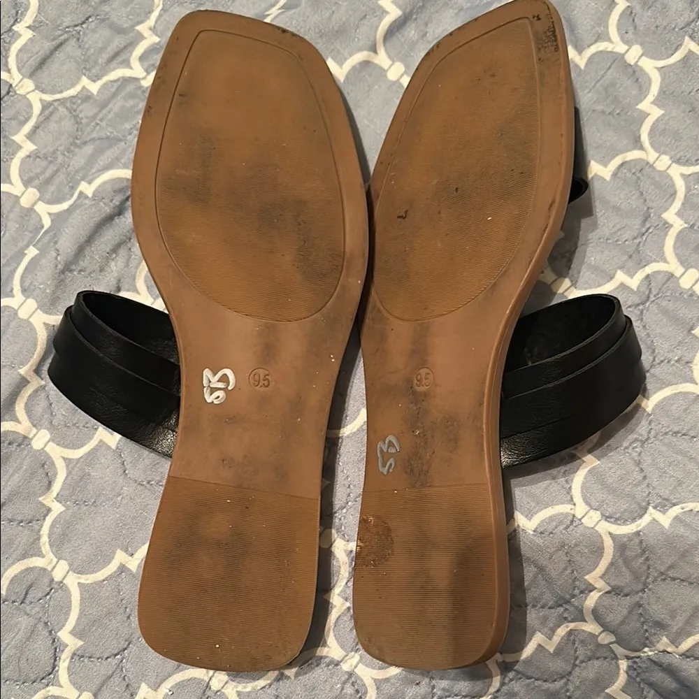 Sonoma Women's Black and Tan Sandals 9.5 - Image 3