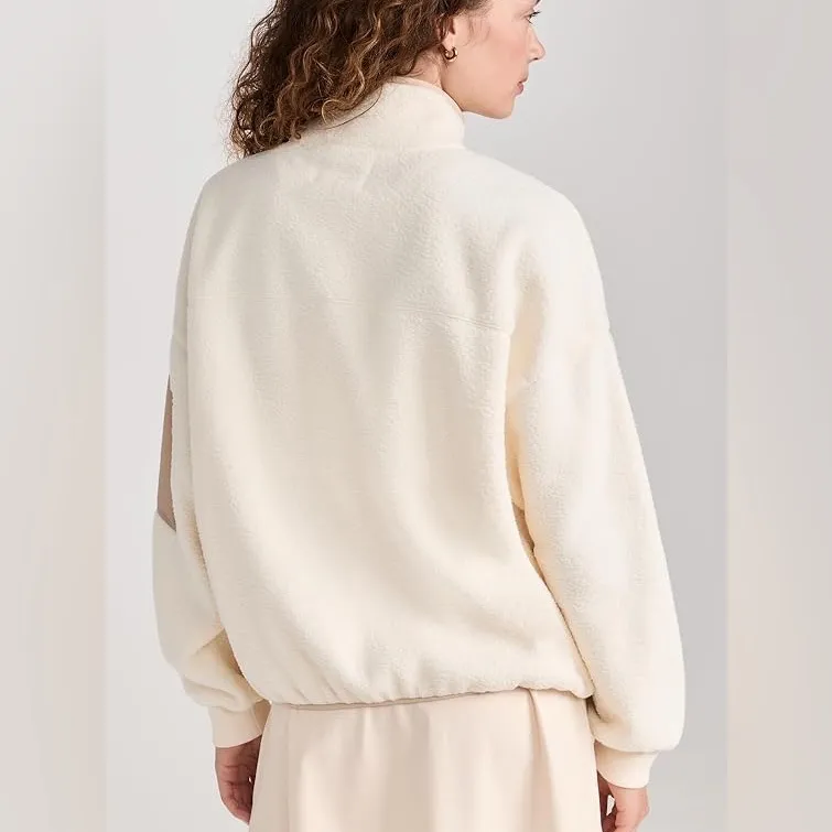 Madewell MWL Drapey Sherpa Buick Jacket Antique Cream - Image 3