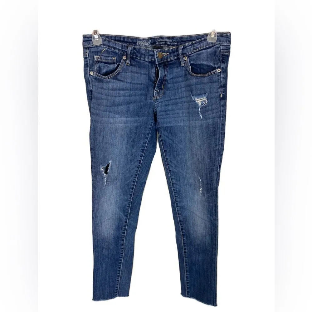 #136 MOSSIMO Low Rise Skinny Jeans Blue Size 8 - Image 2