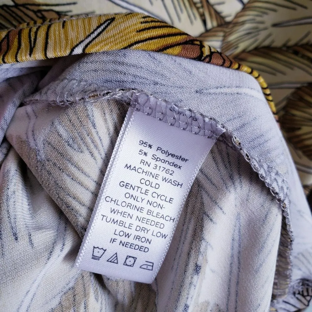 Gypsy Mara Hoffman Multicolor Feather Drape Front Blouse - Image 6