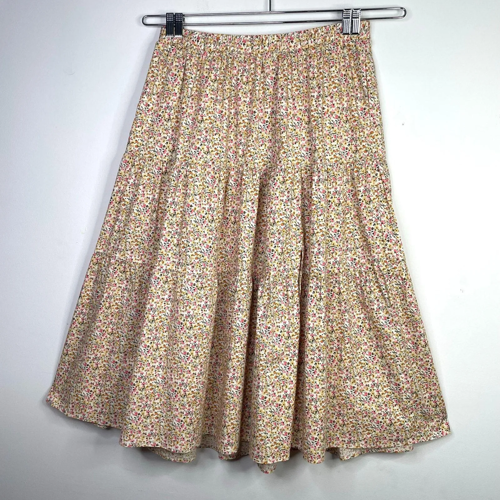 Lane Bryant Tiered Floral Long Maxi Skirt Front Slit Boho Western Plus 18 20 New - Image 2