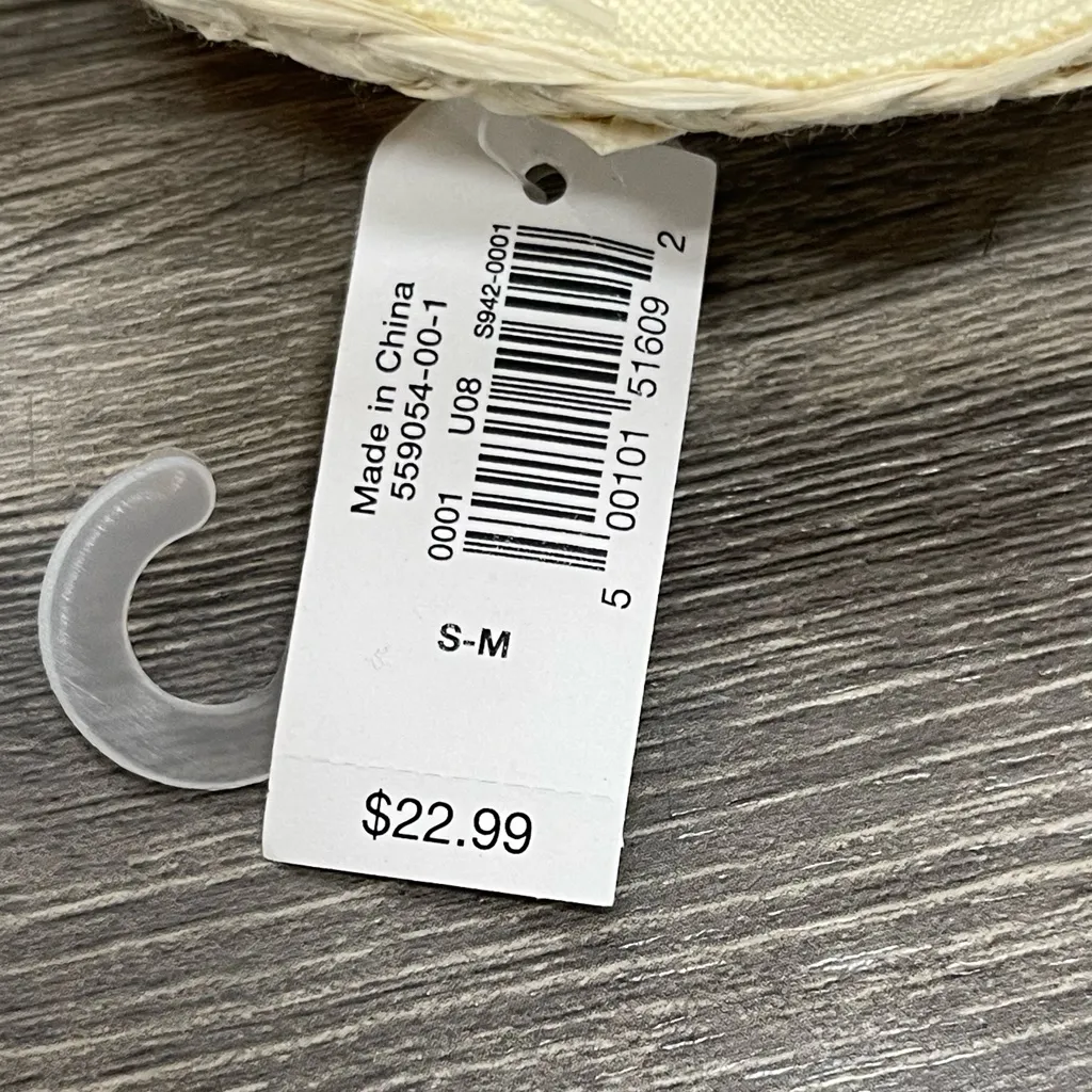 Old Navy Tan Straw Hat Classic‎ Summer Accessory - Image 7