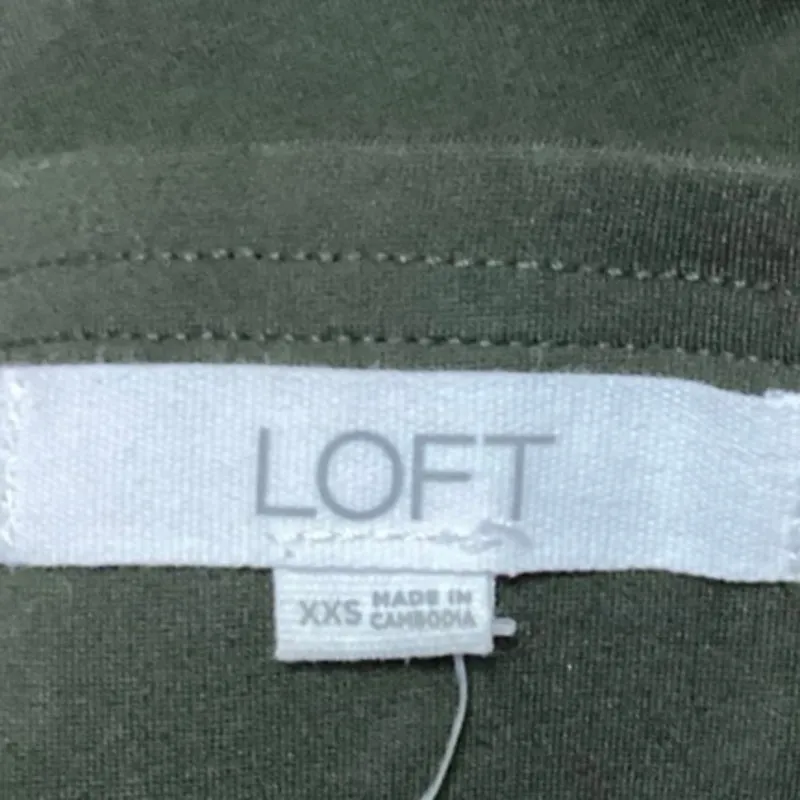 Ann Taylor LOFT Women's Green High Waisted Straight Chino Dress Pants Size XXS - Image 4