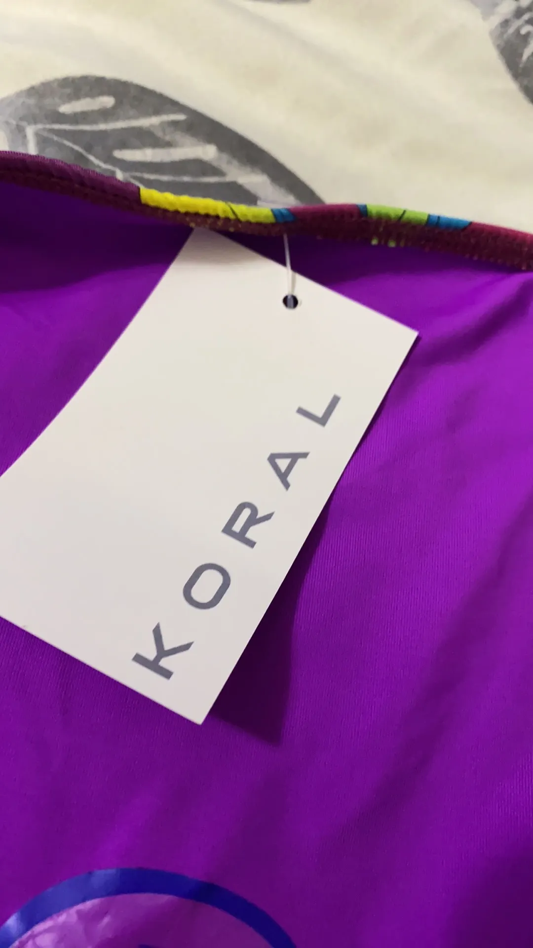 Koral Purple Flower Design Bikini Bottom - Image 4