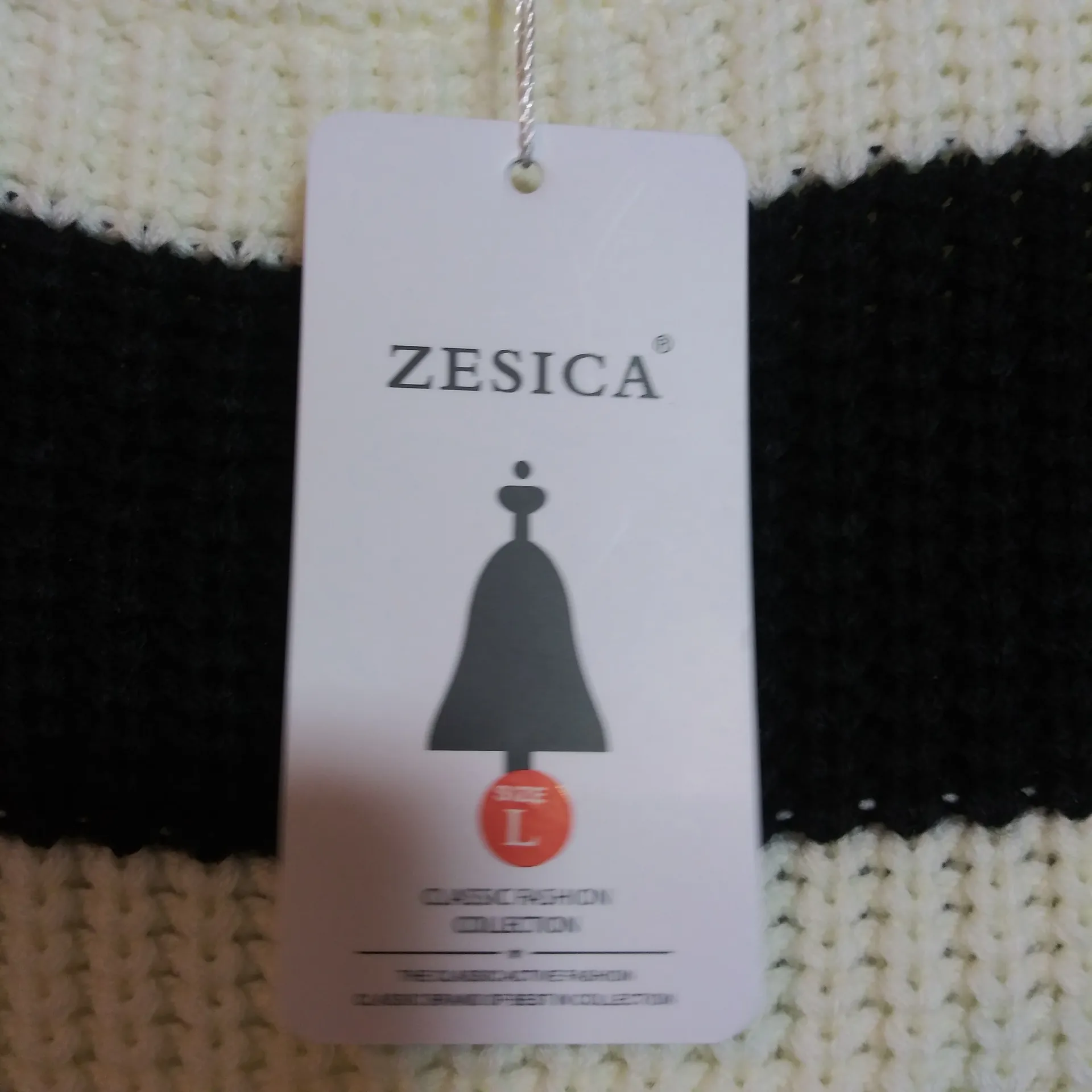ZESICA Fall Long Sleeve Crew Neck Striped Color Block Casual Knit Sweater SZ L Brown Size L - Image 9