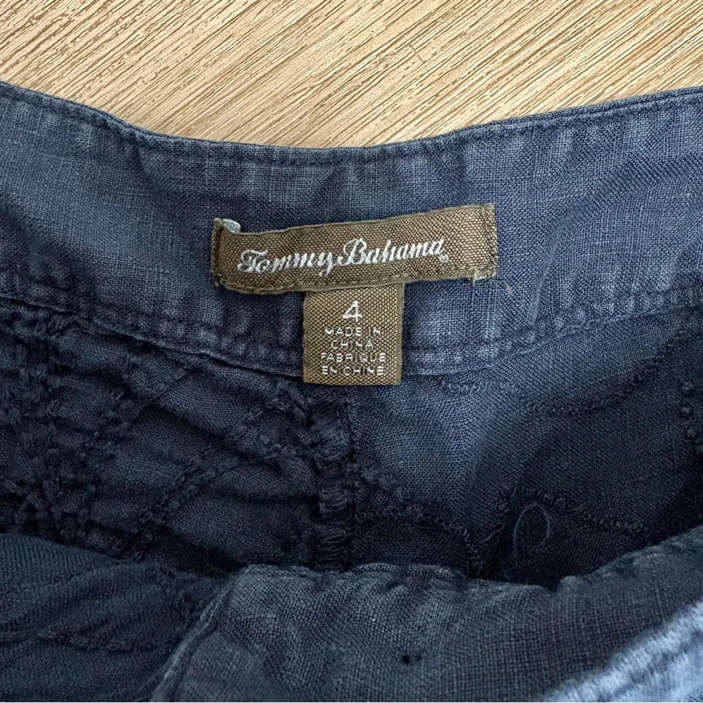 Tommy Bahama  Embroidered Linen Shorts* - Image 3