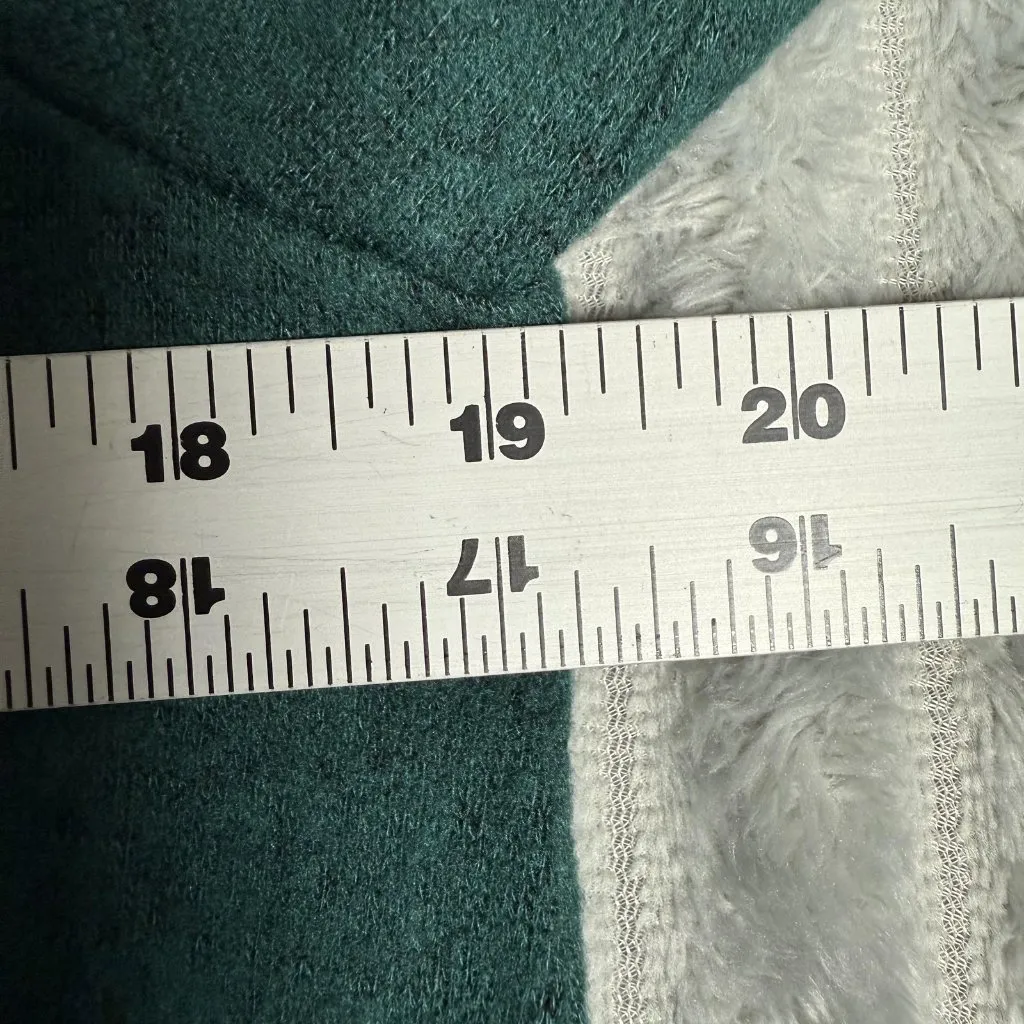 Alyx Knit Shift Dress Womens L Forest Green 3/4 Sleeves Pockets Removable Scarf Size L - Image 7