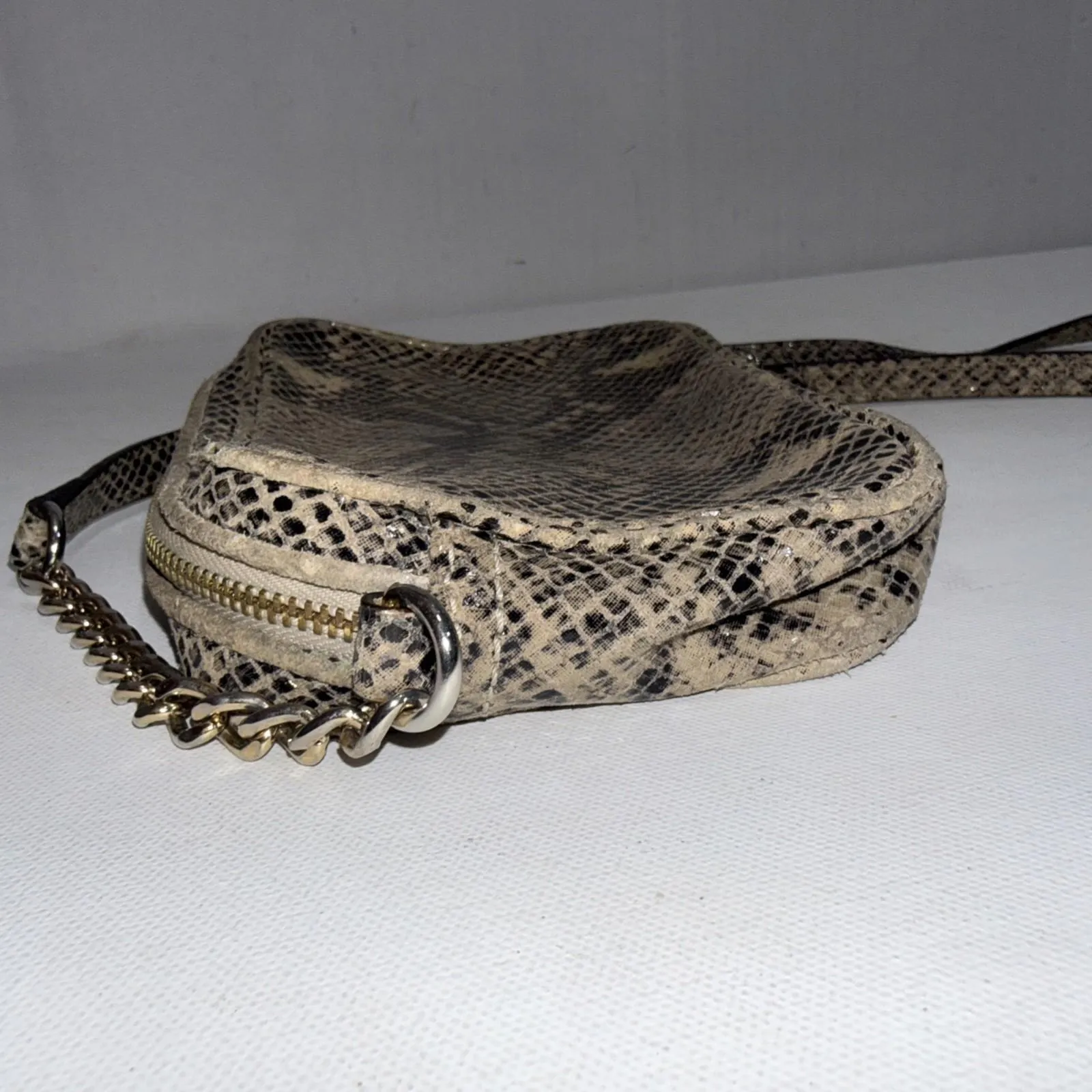 Michael Kors Snakeskin Handbag/Cross body Purse Good Condition. - Image 12