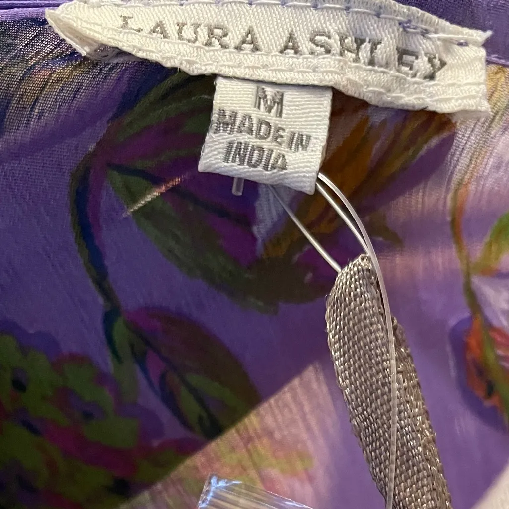 NWT Laura Ashley Boho Tired Ruffle Floral Midi Dress - Image 8