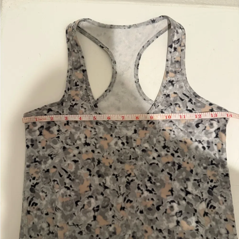 Lululemon Cool Racerback Tank Top Not So Petite Fleur Silver Spoon Size 6 - Image 7