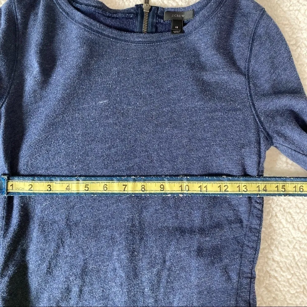J. Crew Side Split Sweater Tunic Blue XSmall - Image 8