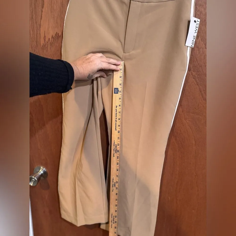 Nine West NWT  Tan kick flare dress pants size 8 - Image 10