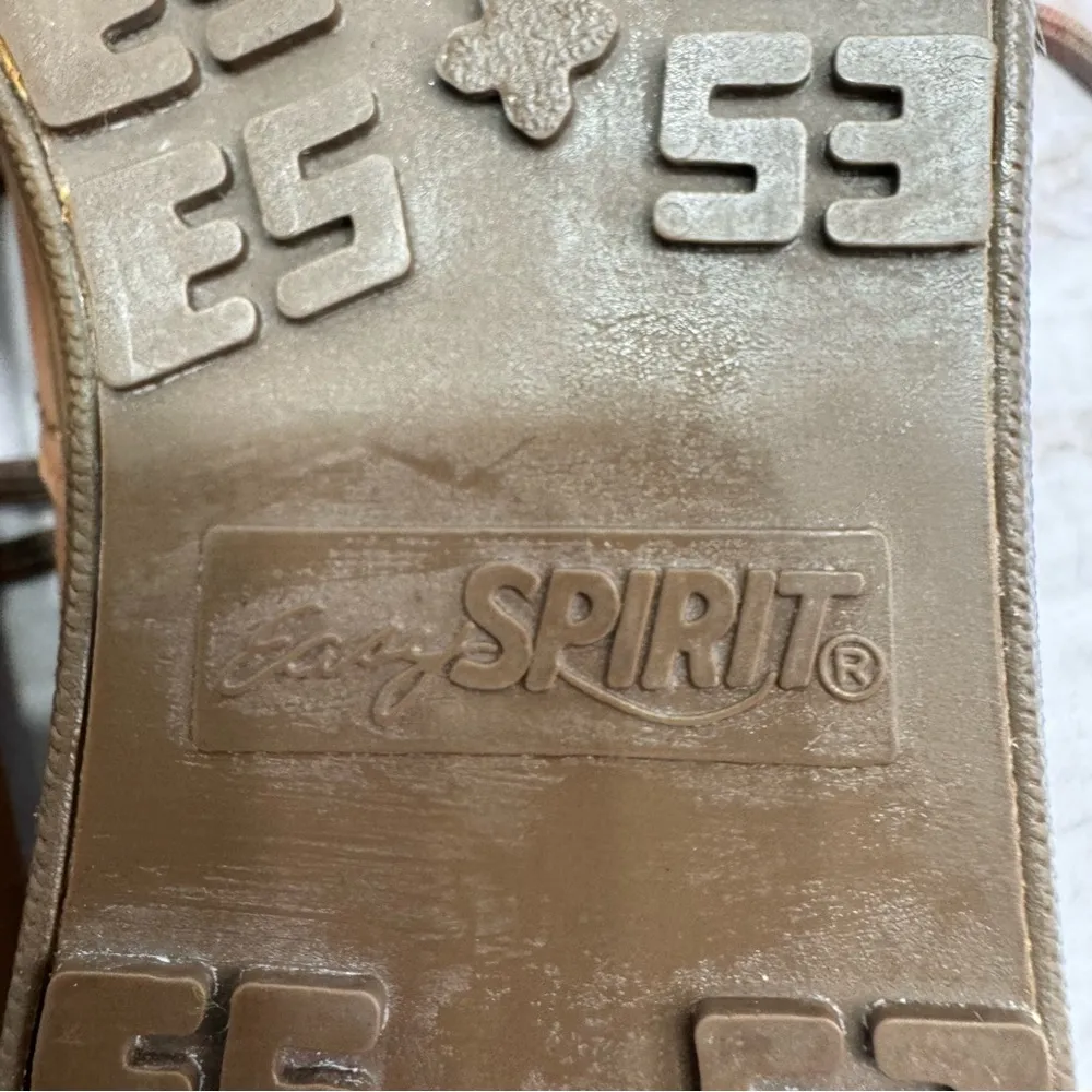 Easy Spirit Brown Brushed Leather Lace Up Sneakers Women’s Size 6.5B - Image 10