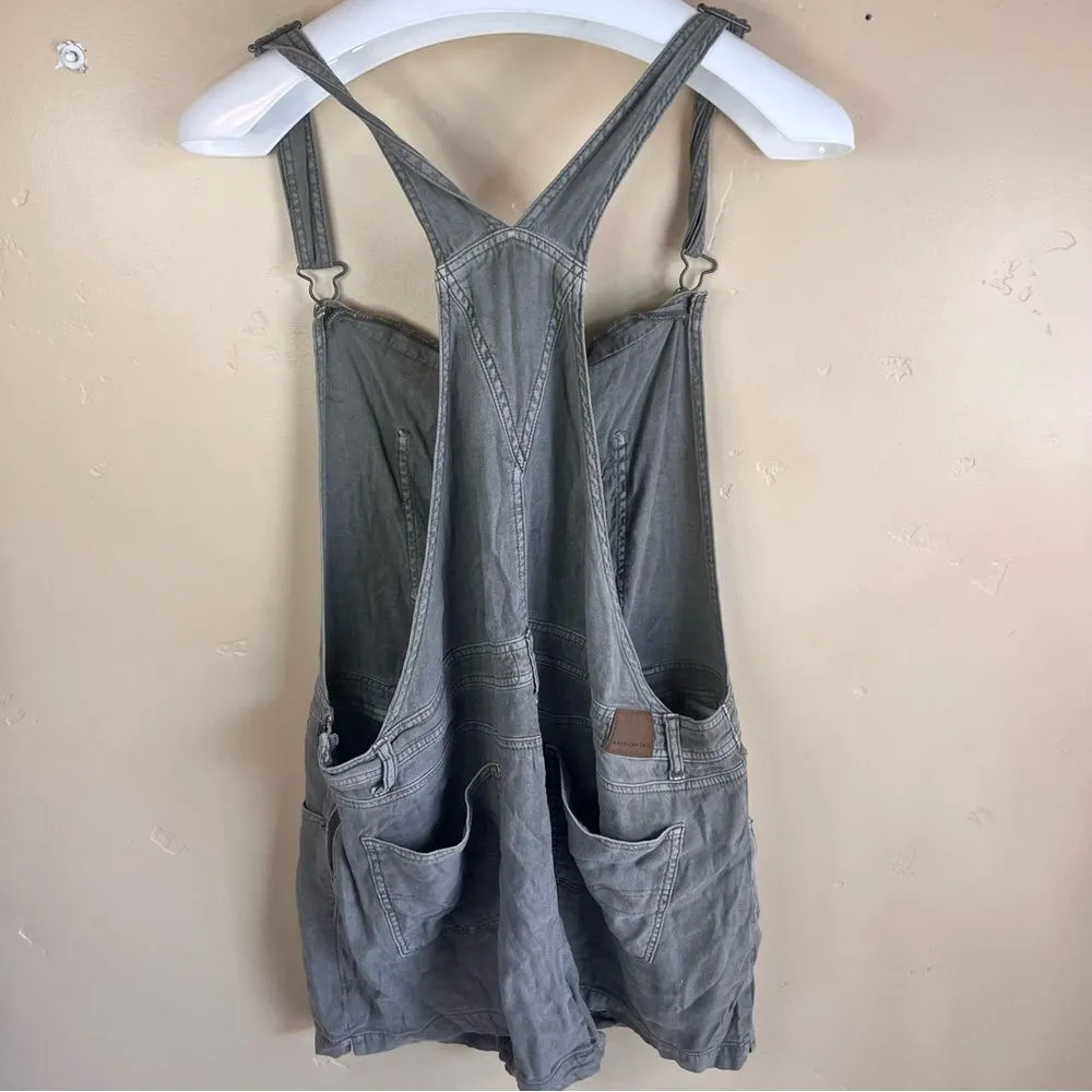 American Eagle Outfitters Womens Short‎ Overalls in Light Wash Size XXL Boho - Image 7