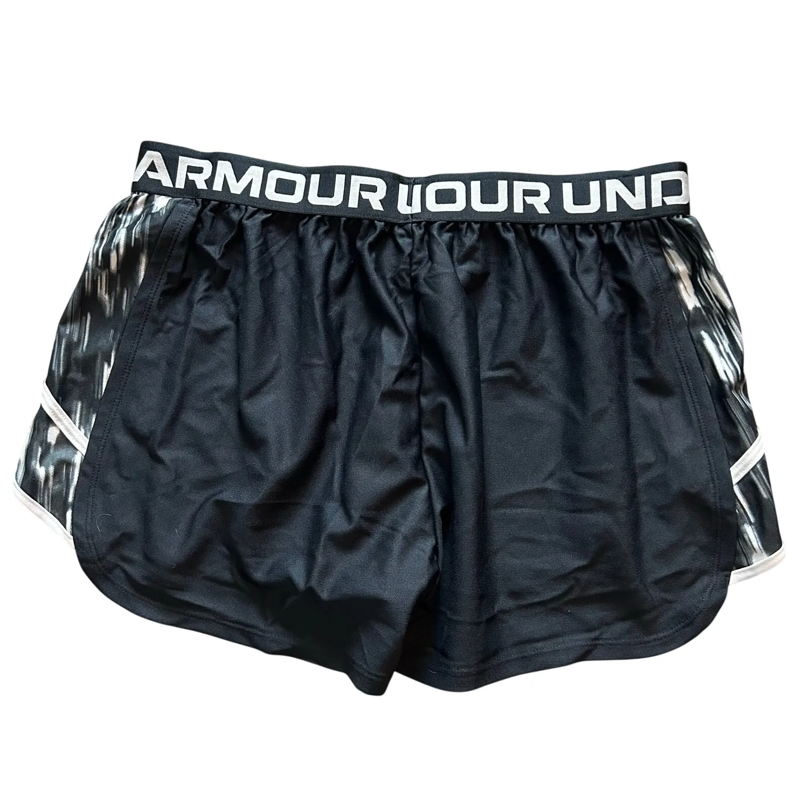 Under Armour Womens Athletic Shorts Size Large Black Loose Fit Activewear Gym - Image 2