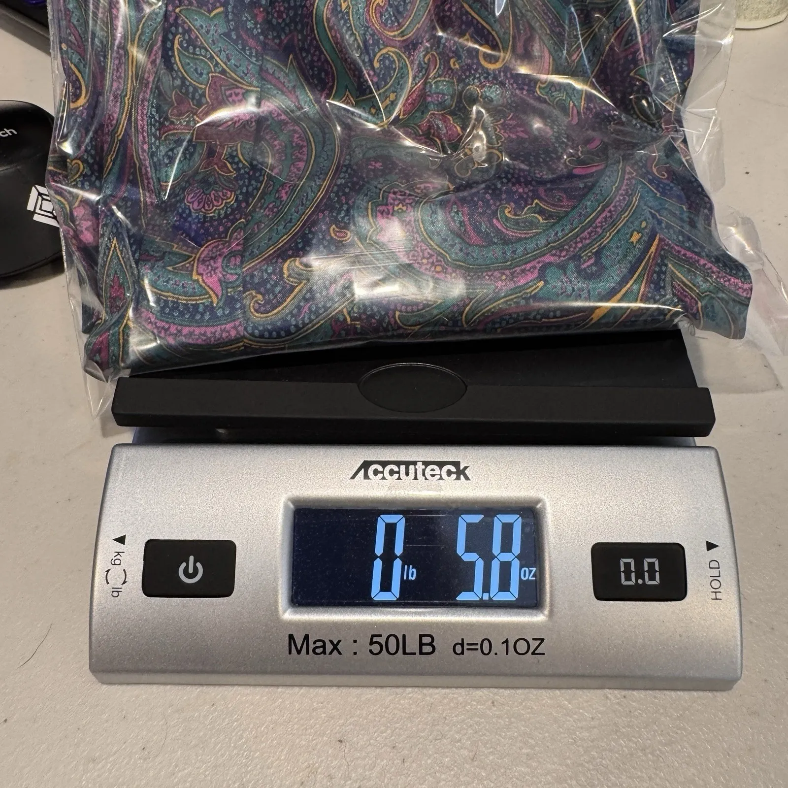 Vintage Russ Pleated Preppy Midi Skirt Womens 14 Purple Paisley Silky Satin - Image 15