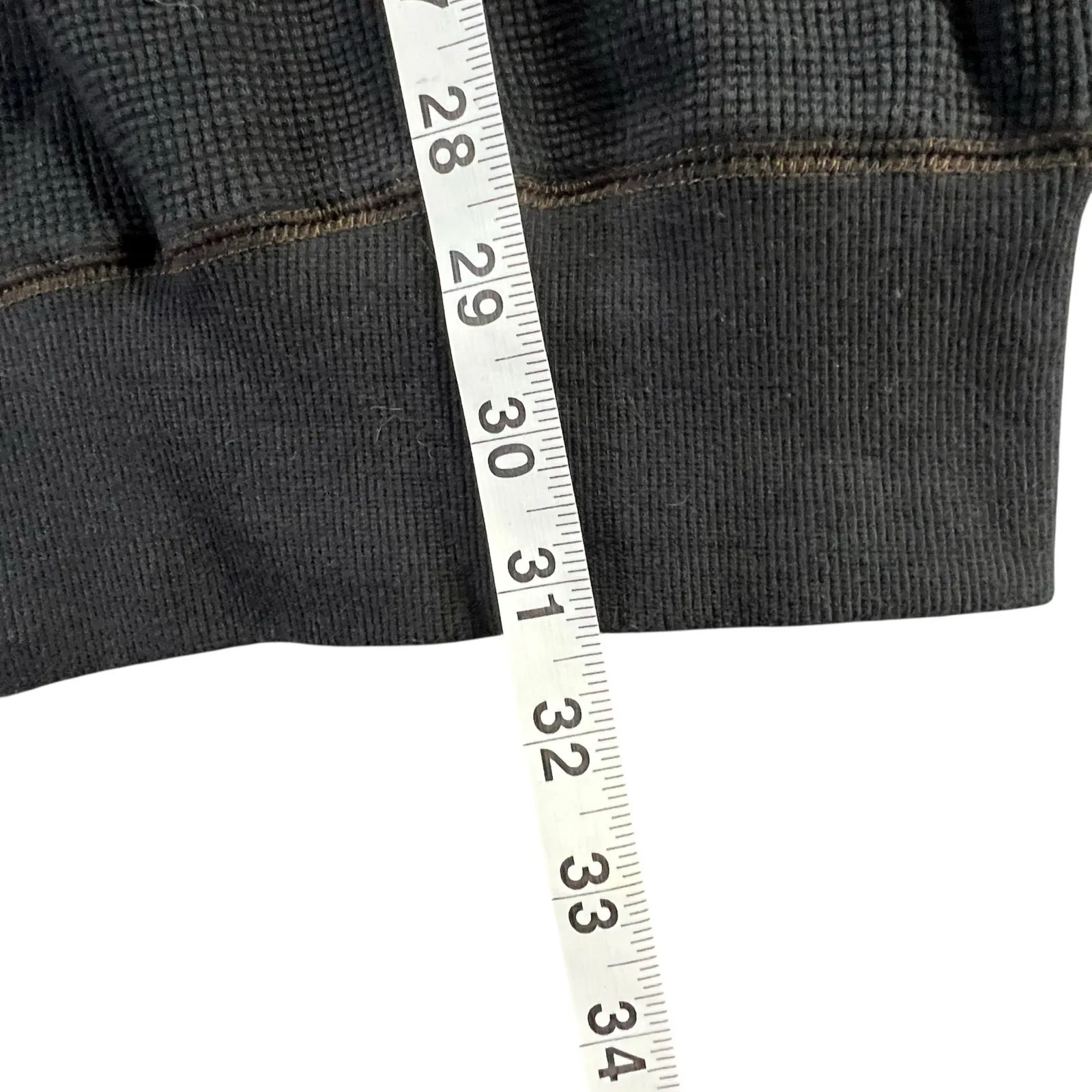 Soul Revival Y2K Waffle Knit Tee Large Black Floral Butterfly Embroidered Boho - Image 11