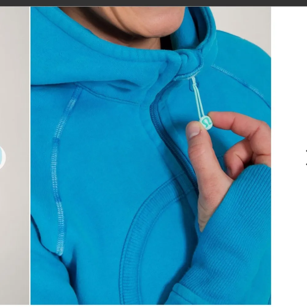 Lululemon Scuba Hoodie Snorkel Blue Size 8 - Image 3