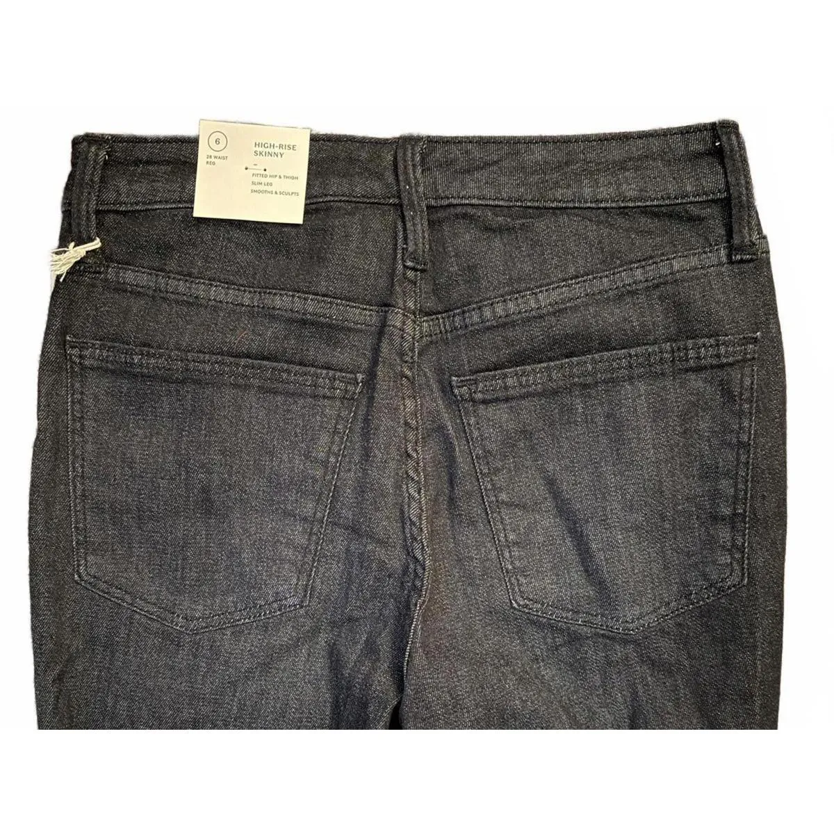 NEW Universal Thread Women's Denim Jeans Size 6 Regular Black Target Waist 28 - Image 5