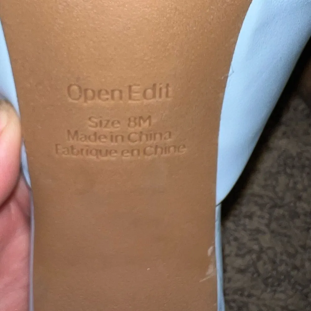 Open Edit Saydee heeled Sandal in blue sky size 8 - Image 11