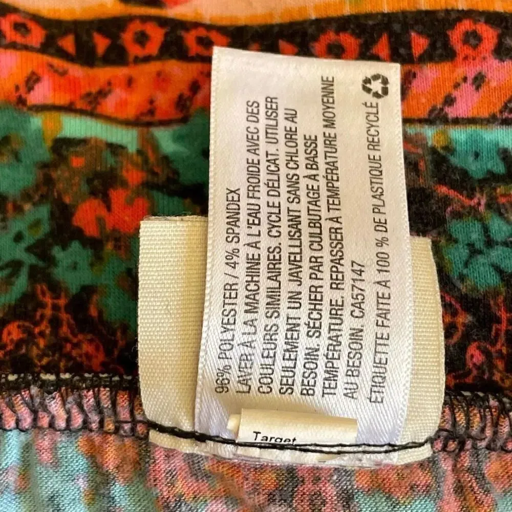 Mossimo Supply & Co Bohemian Aztec Tribal Festivals Multicolor Maxi Women’s Skir Orange Size XL - Image 9