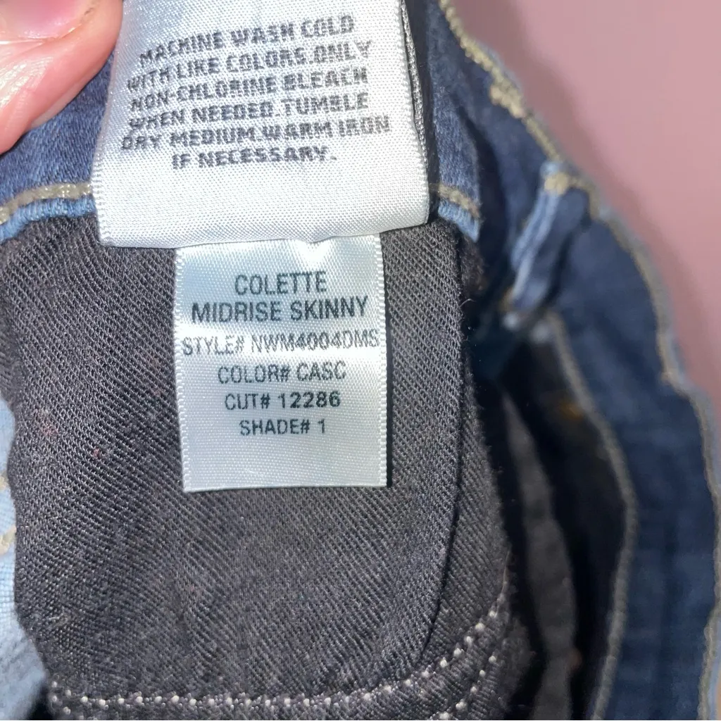 Hudson Jeans Colette Mid Rise Skinny Stretch Cascade Women Size 29 Casual Denim - Image 12