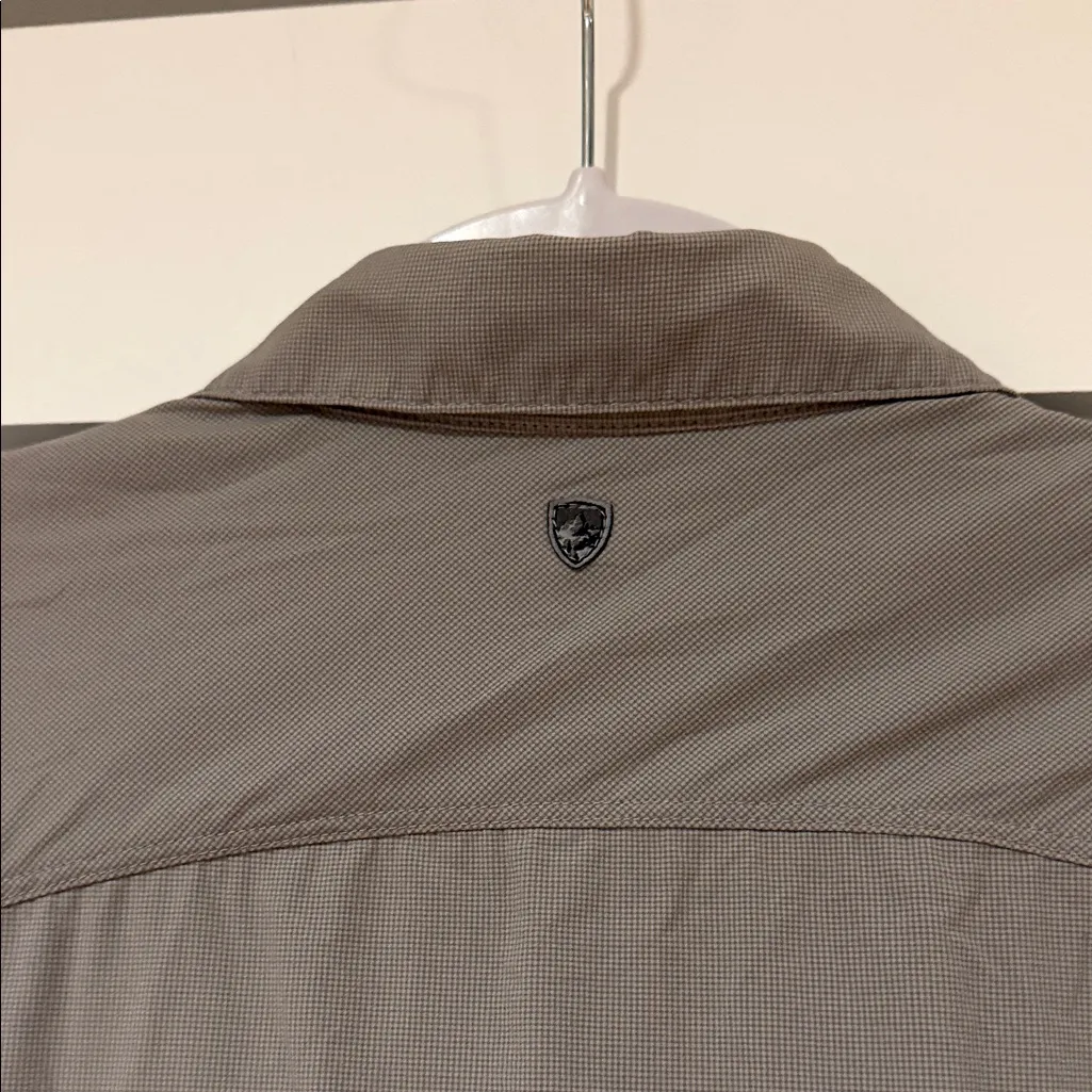 Kuhl  Light Gray Button-Down Shirt medium - Image 7