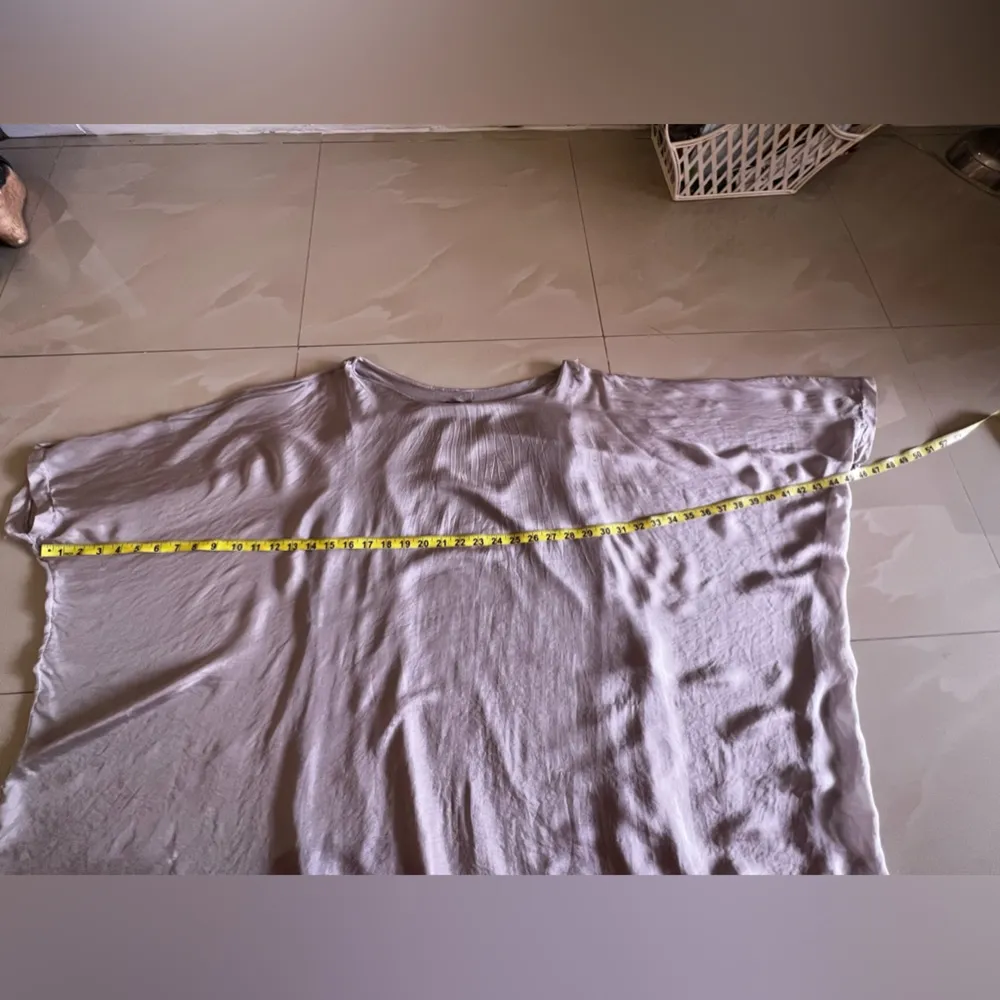 100% Italian Cotton seta viscosesTunic or Dress Made in Italy sizes 4 Gray - Image 6