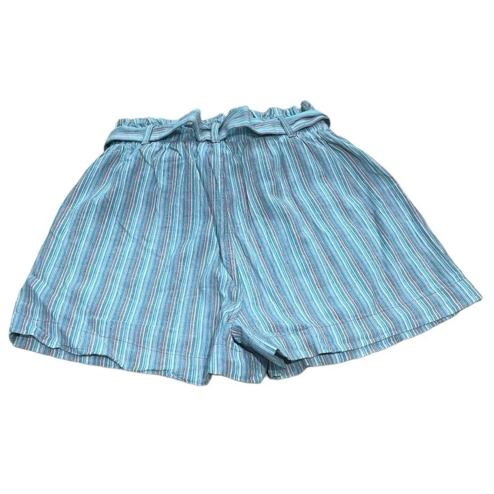 American Eagle Outfitters Striped Paper Bag Shorts XS - Image 2