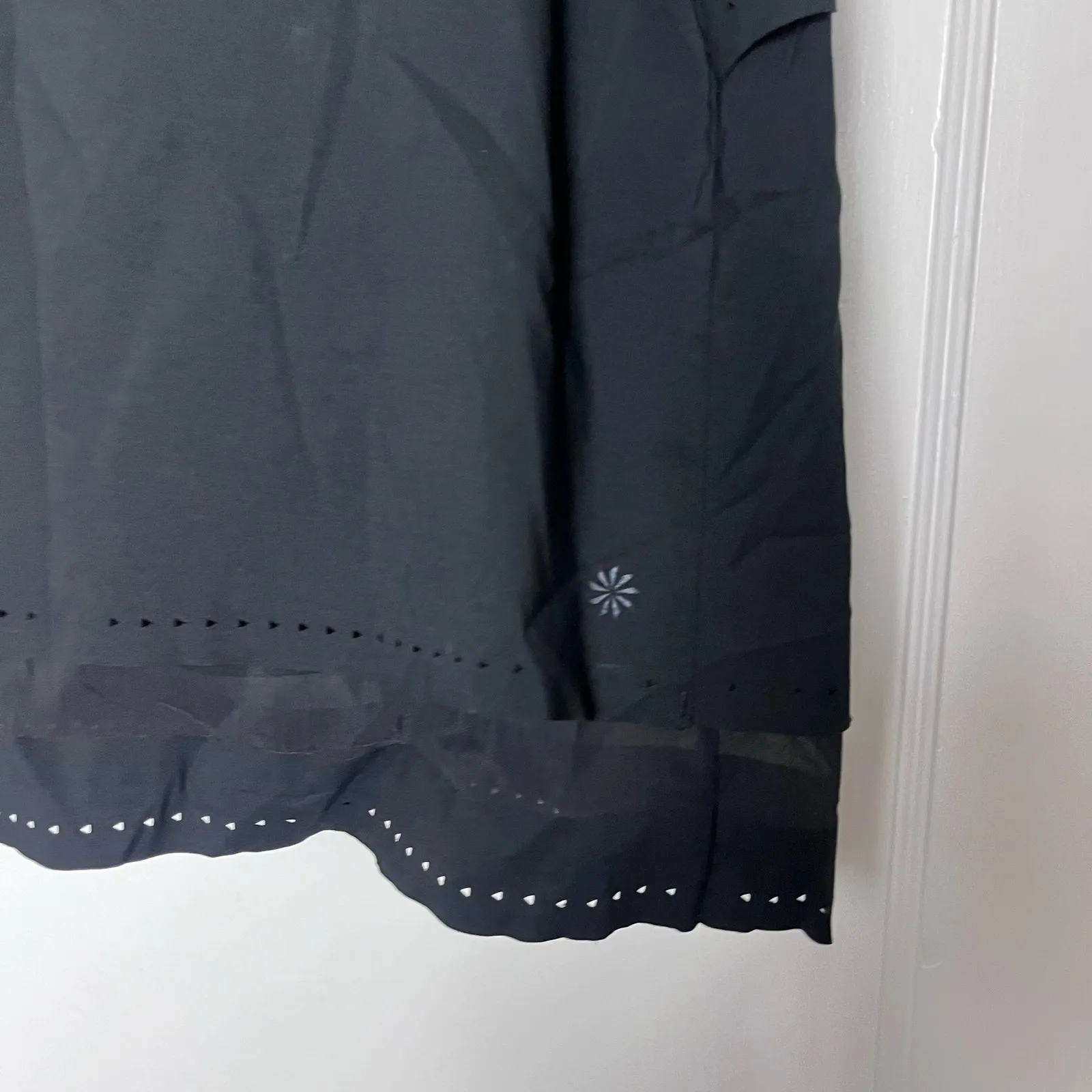 Athleta Women's Black Normcore Stretch Pull On Athletic Run Skort 210532 Size L - Image 3