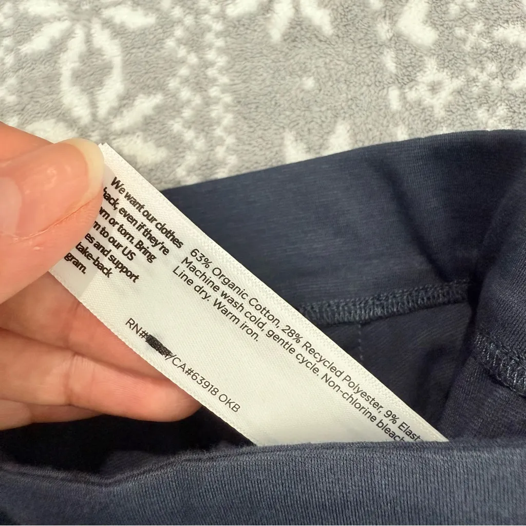 NWOT Eileen Fisher Cotton Blend Ponte Slim Pant In Ocean‎ Blue Size X-Large - Image 5