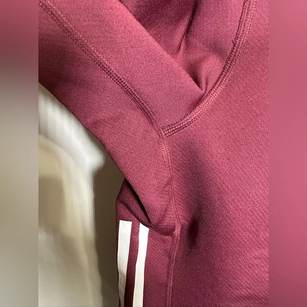 Adidas Women’s Track Jacket three back pockets‎ size medium maroon - Image 5