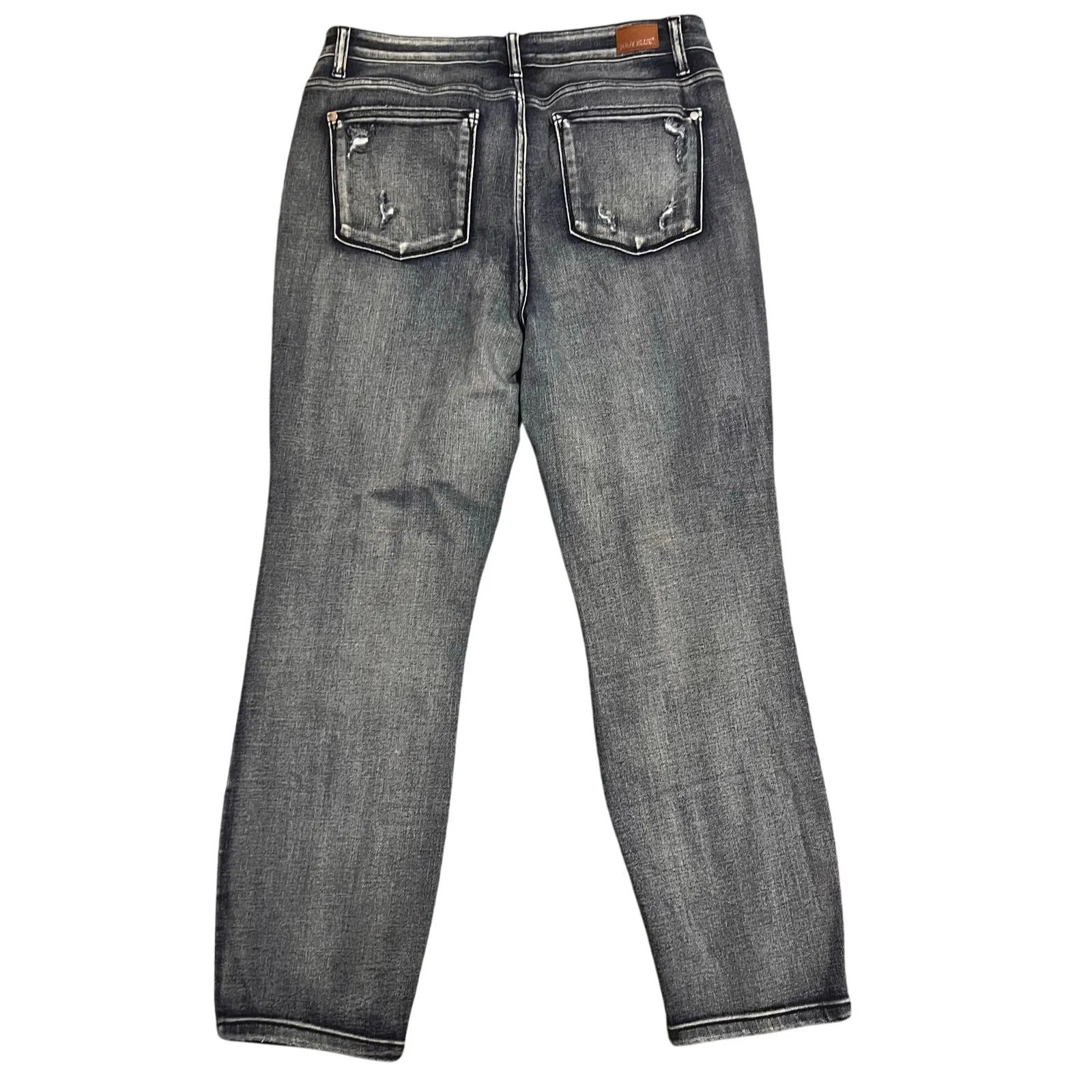 Judy Blue High Rise Distressed Boyfriend Jean.  Size 15/32 - Image 2